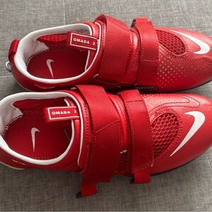 Nike Omada 2: Rowing Shoes/sneakers Red/white color women’s Sz 6